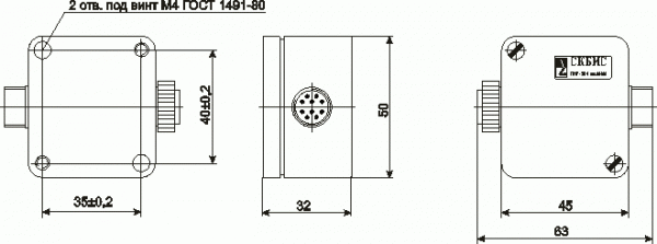 Габаритный чертеж
